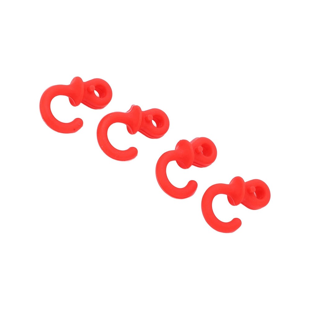 4x Archery String Silencers Monkey Tail Compound Bow String Stabilizer Red
