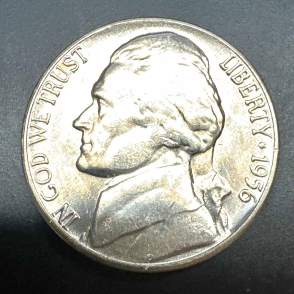 1956 D Jefferson Nickel Gem BU Uncirculated