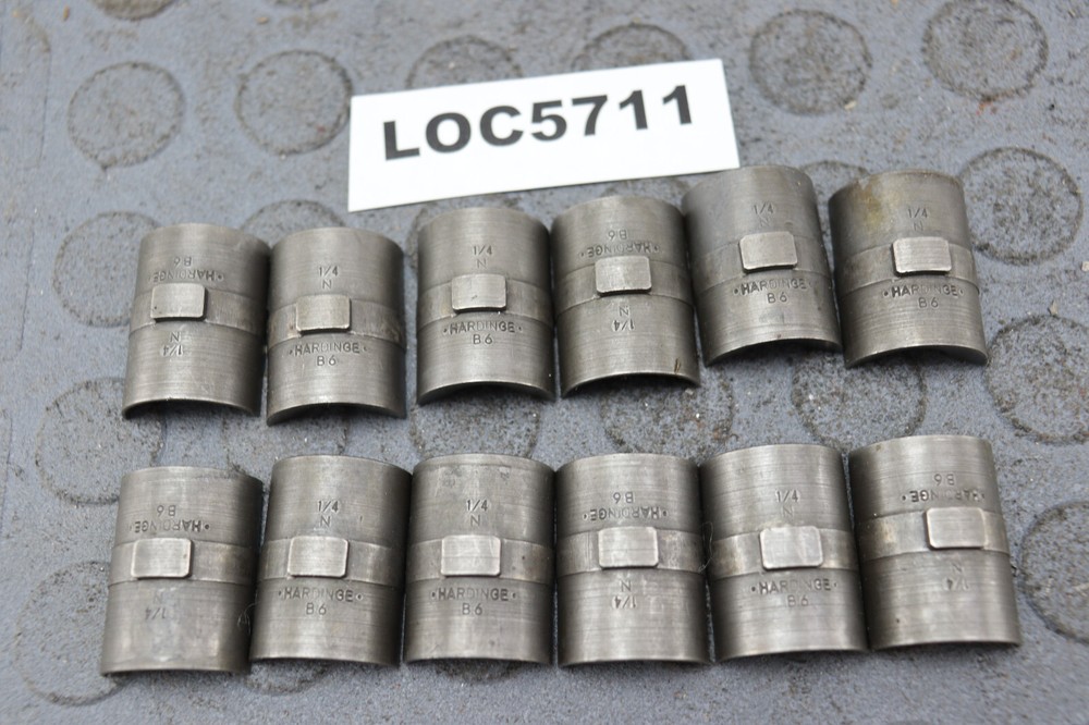 HARDINGE ( 1/4'' HEX ) B6 COLLET PADS  READ DESCRIPTION ! LOC5711
