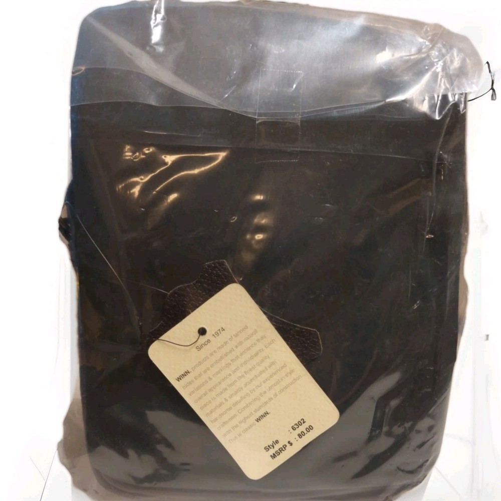 Winn International Leather Compact Organizer Brown