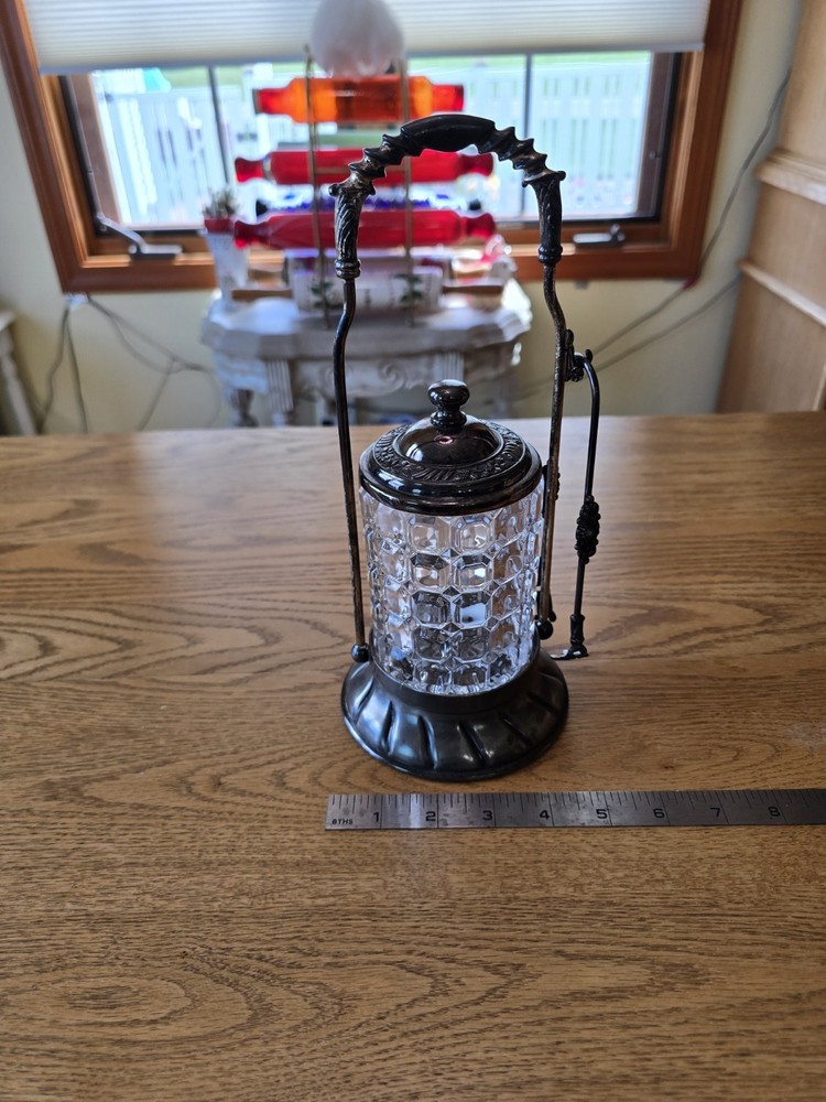 Antique Pickle Castor Stand Silver Plated