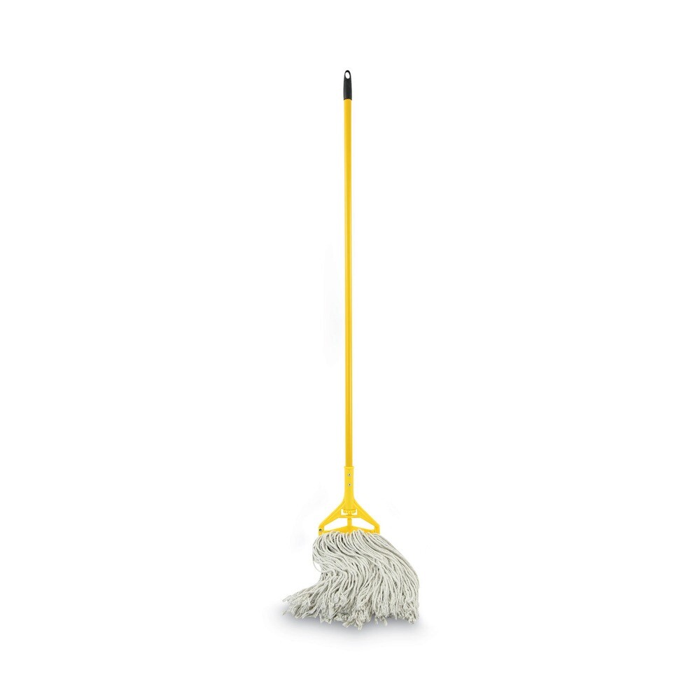 Boardwalk 620 60" Quick Change Side-Latch Plastic Mop Head AL Handle - YEL New