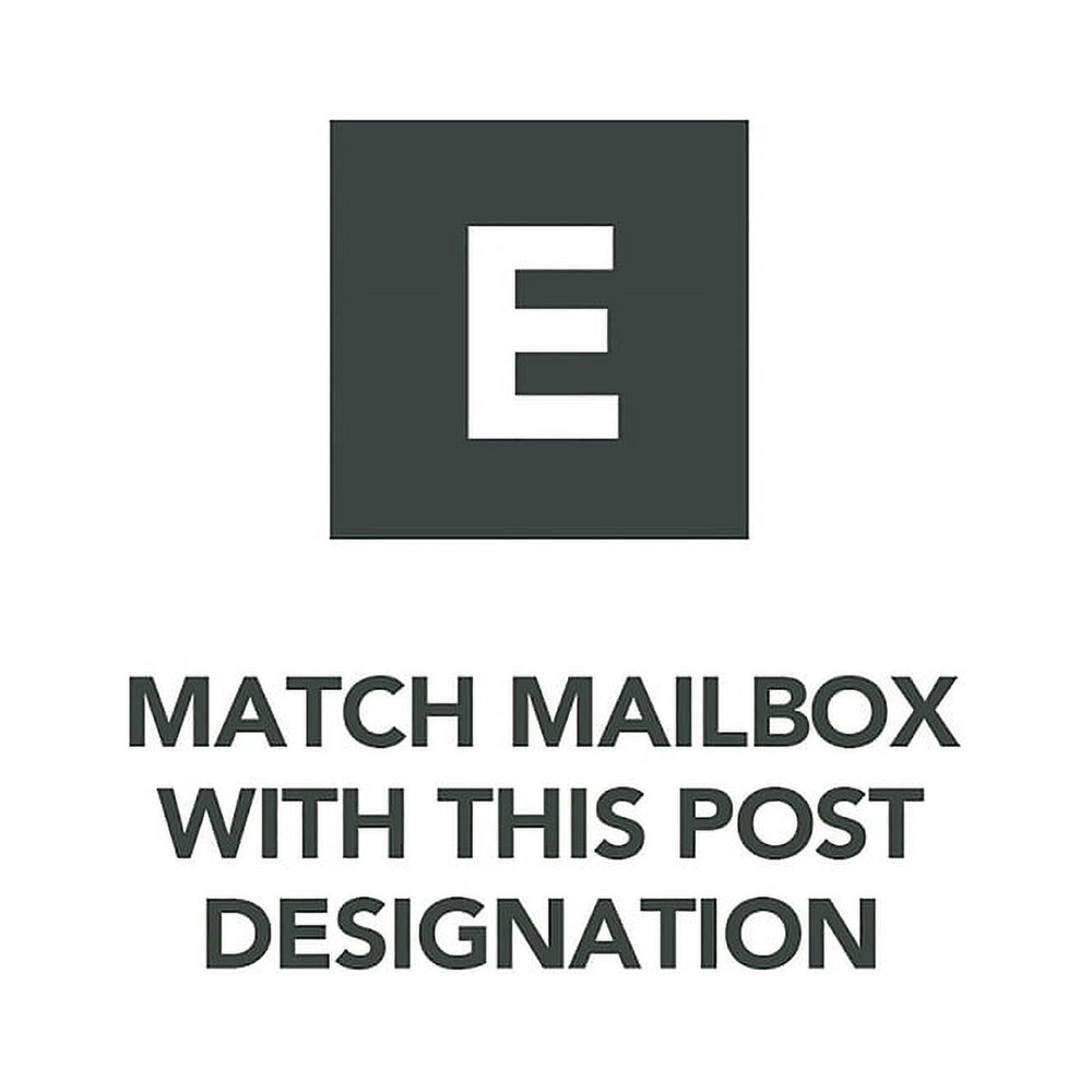 Mailboxes Patriot Plastic, Large, Post-Mount Mailbox in Black