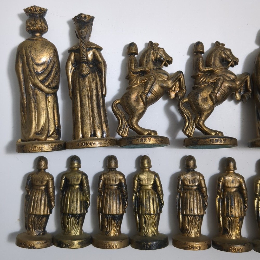 Roxy Chess Set Vintage 1970s Medieval Style
