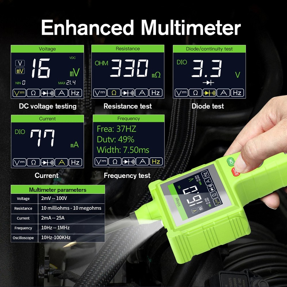 P200 Pro Newest Smart Hook Master Edition, Universal Car Circuit Tester