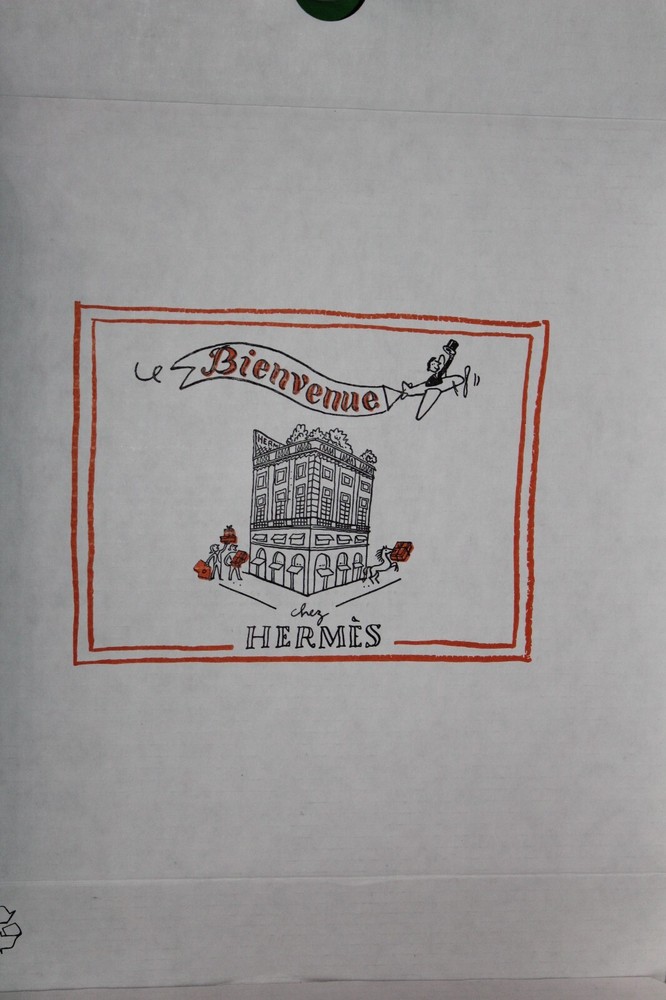 2 Hermes Bienvenue Chez Hermes White Empty Gift Boxes