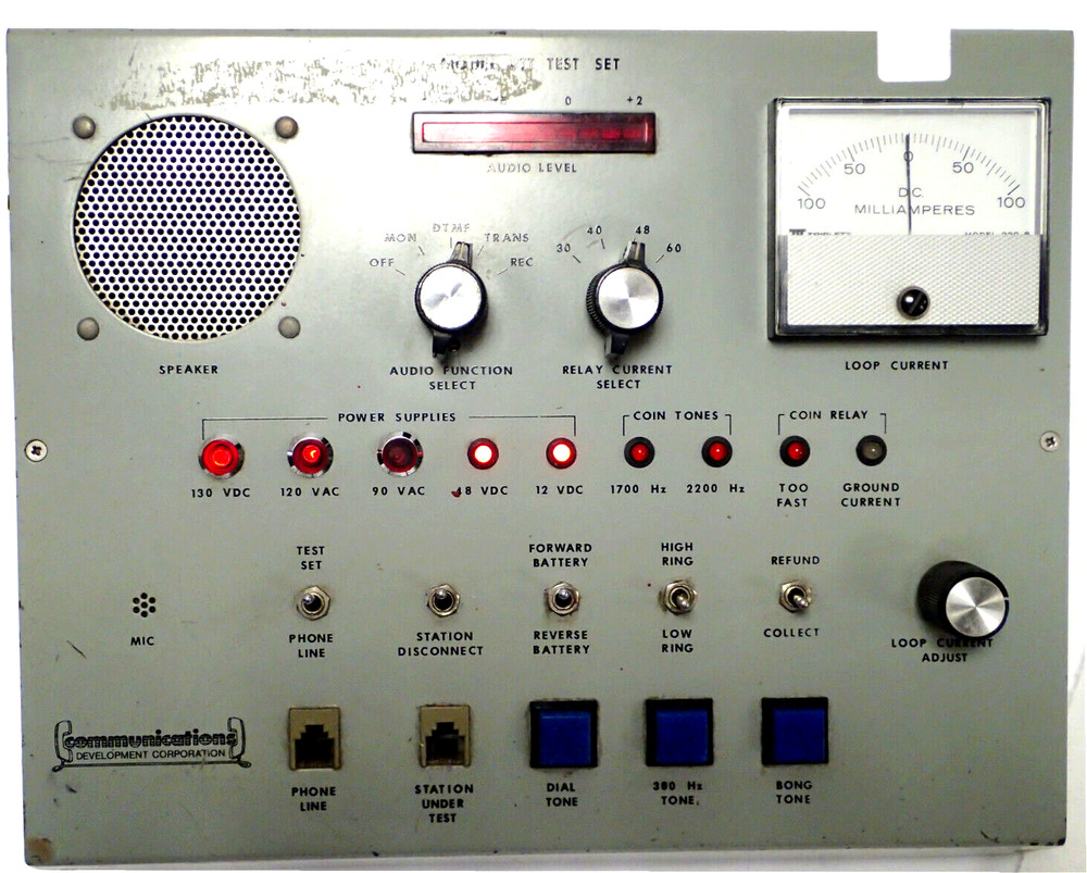 COMMUNICATION DEVELOPMENTS CORP MODEL  PTT TEST SET REV 3.1  VINTAGE