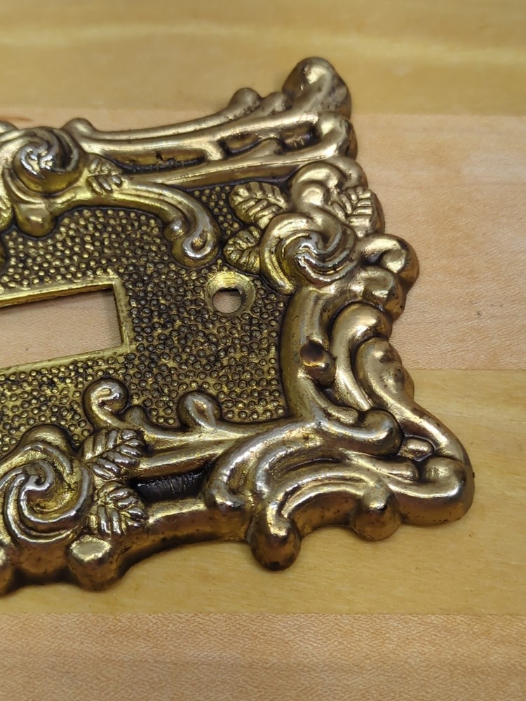 Vintage AmerTac Brass Single Light Switch Plate