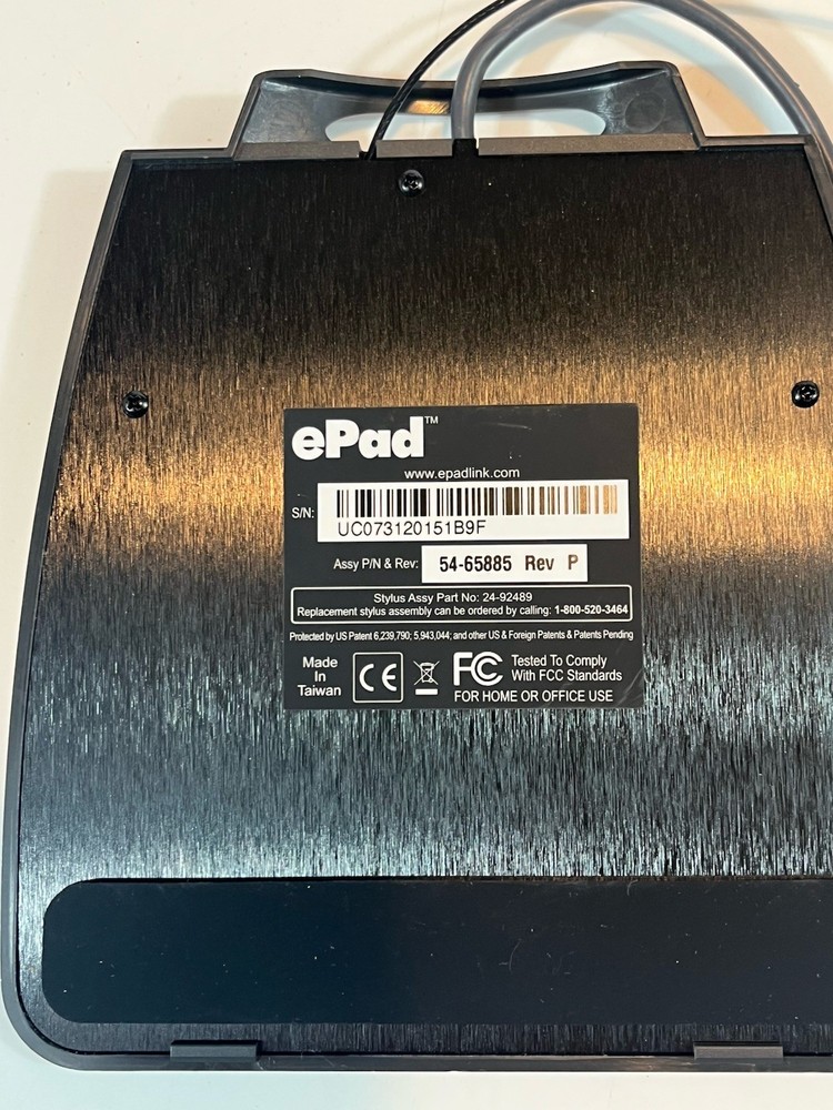 ePad InterLink Electronics 54-65885 Electronic Signature Capture Reader Pad