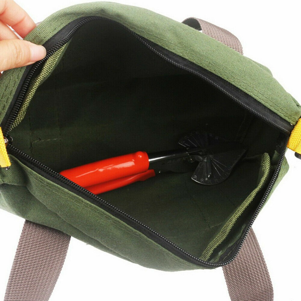 Multi-function Tool Bag Canvas Waterproof Storage Portable Toolkit Zipper Bag