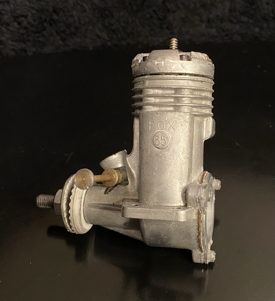 FOX 35 Vtg 2-stroke Glow Plug Model Airplane Engine. Control Line Stunt Planes