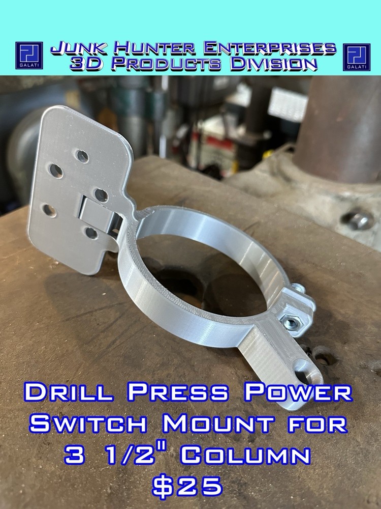 Drill Press Power Switch 3 1/2” Column Mounted Walker-Turner Rockwell Delta