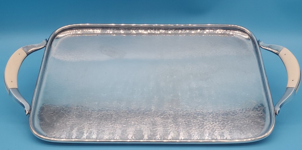 DANISH MODERNIST STERLING SILVER SERVING TRAY