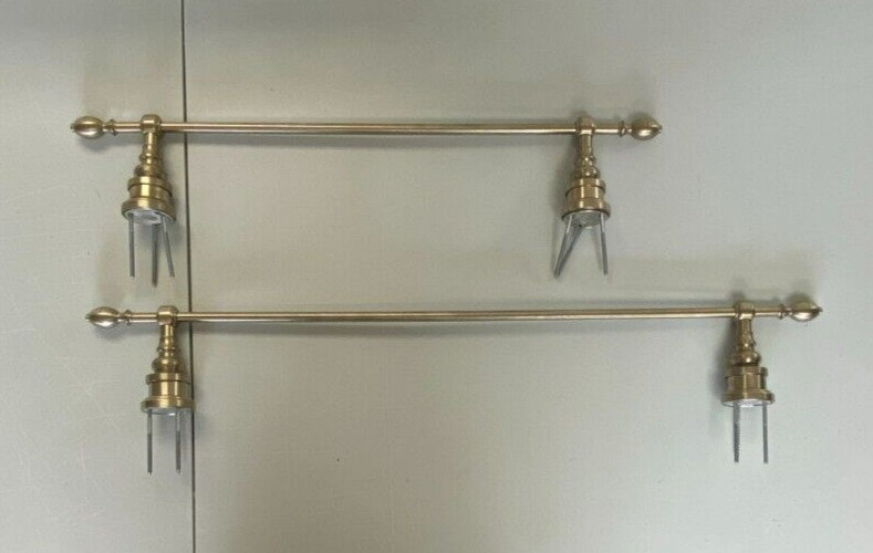 Brass Colored Towel Rack Set of 2, 25" and 31"