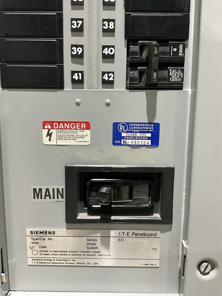 Siemens 225 Amp 208V Main Panelboard CDP-7 ITE 🟦
