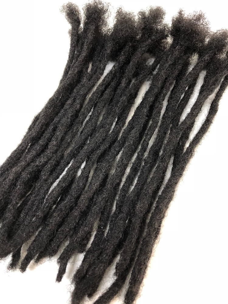 100% Human Hair Dreadlocks Handmade - Single Loc