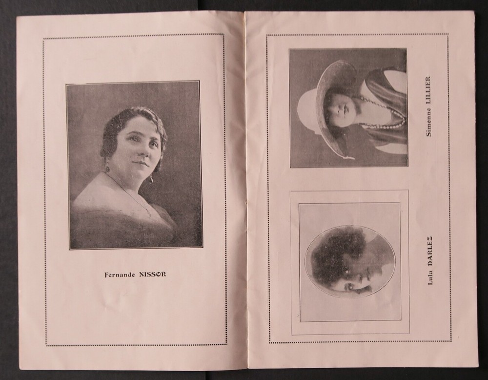 Programme July 1926 THEATRE CLUNY by Lérice Prête-moi ta soeur program