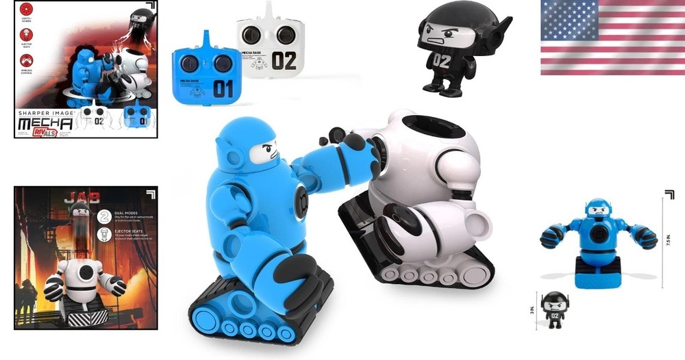 Jib vs. Jab: Wireless RC Robot Fighters with Ejector Action & Combo Attacks
