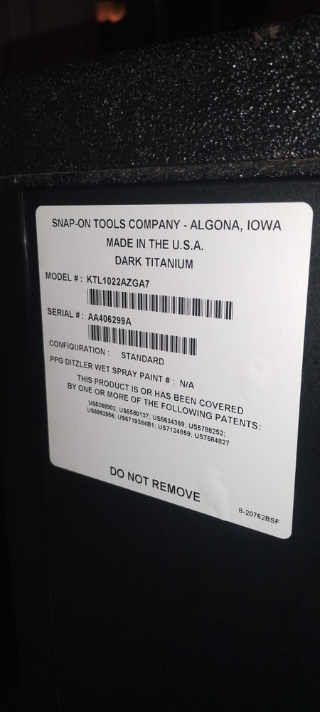 54" Snap on Master Series 10 Drawer Toolbox