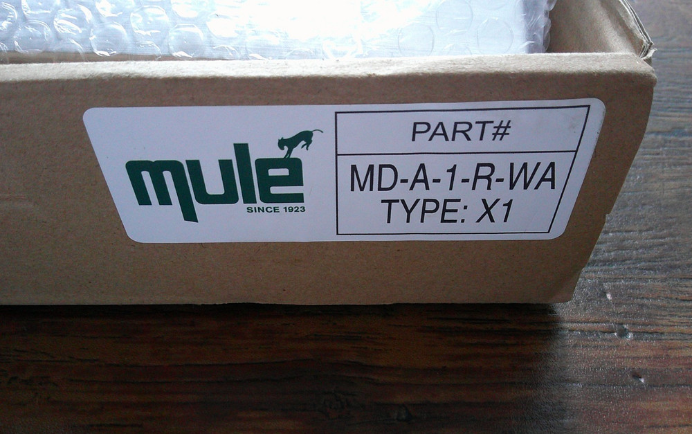 *NEW* MULE LIGHTING MD-A-1-R-WA TYPE X1