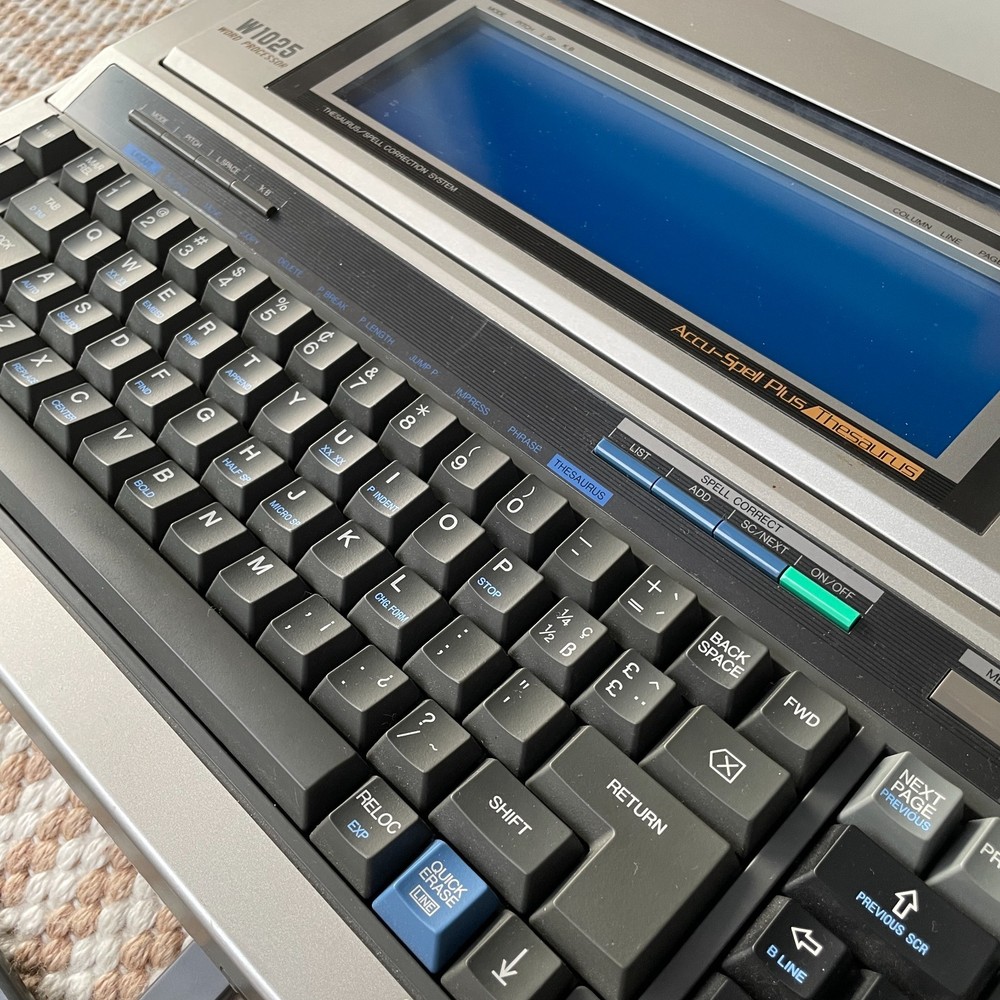 Panasonic KX-W1025 Personal Word Processor Type Writer 1989 Working Tested!