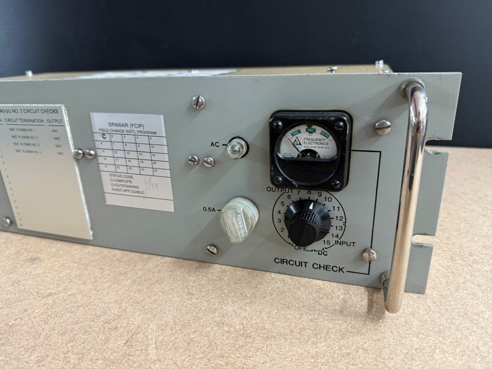 Frequency Electronics RF Amplifier FE70 FE 70 Working MIL-Spec Ham Radio