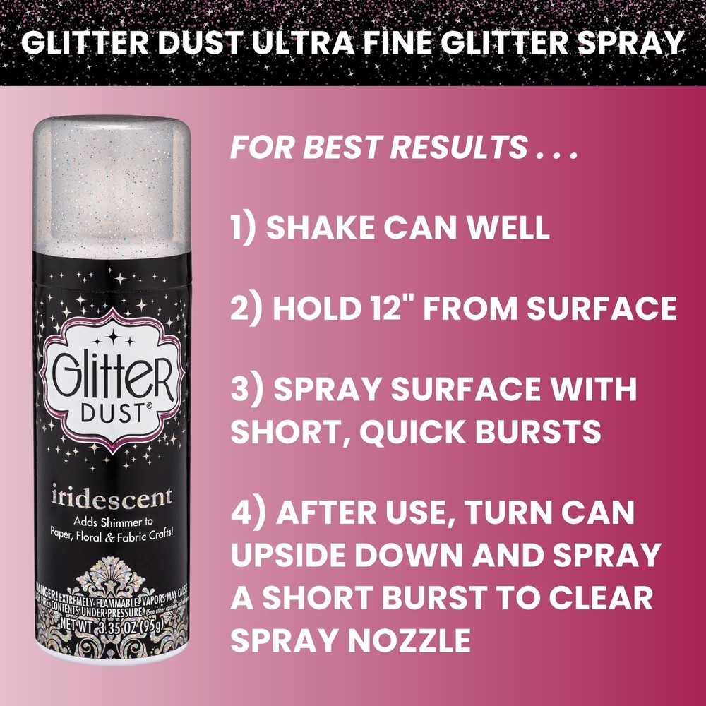 Ultra Fine Glitter Spray, Iridescent