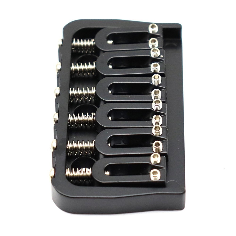 6 Strings Electric Guitar Bridge String Through Body Fixed Bridge Black ﻿Set