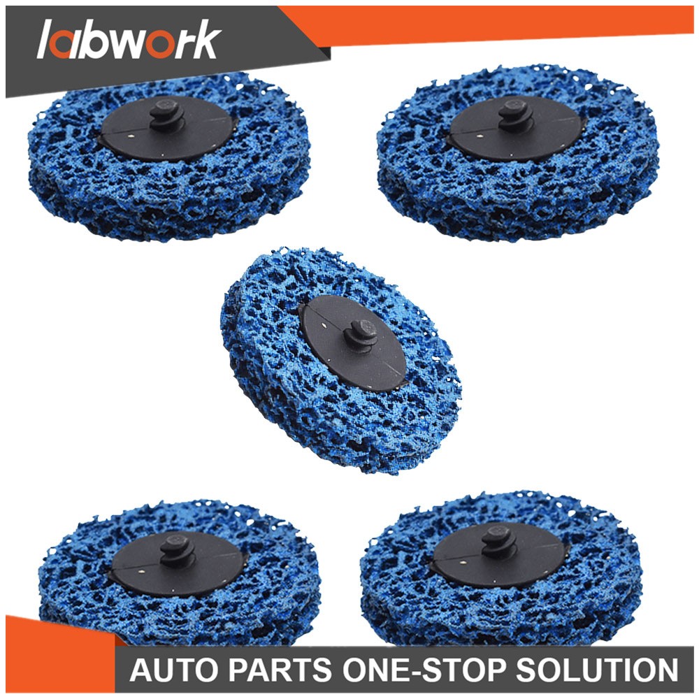 Labwork Quick Change Easy Strip & Clean Discs For Paint Rust Blue 5 Pack 3 Inch