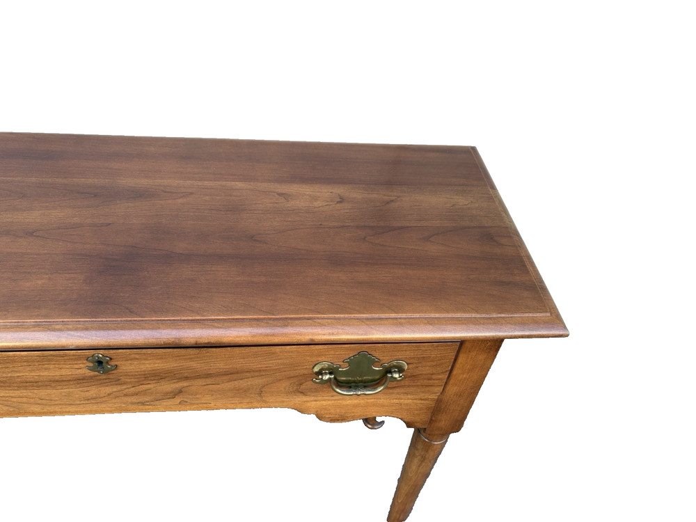 67081 STATTON Solid Cherry Console Sofa Table Stand with Drawer