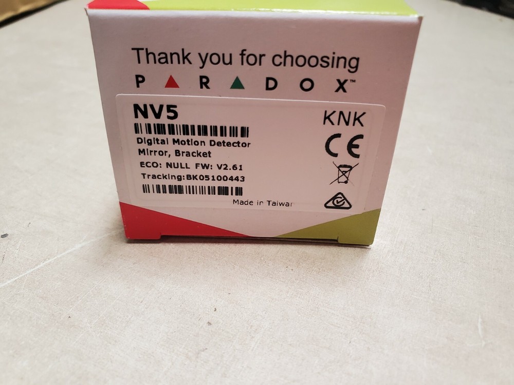 NV5 Paradox High-Performance Infrared Motion Detector Sensor