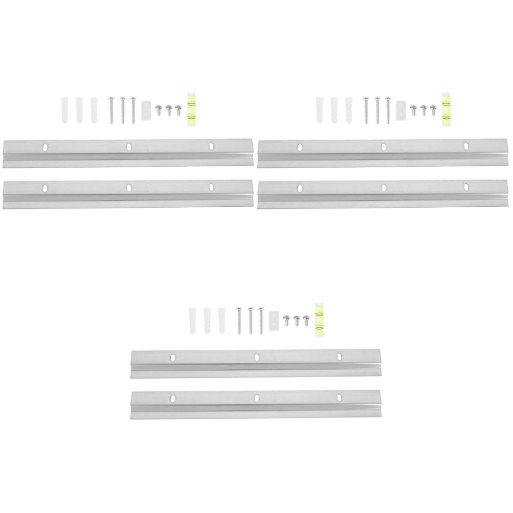 3 Sets Wall Mounting Interlocking Brackets Hanging Multiple Pictures Hangers