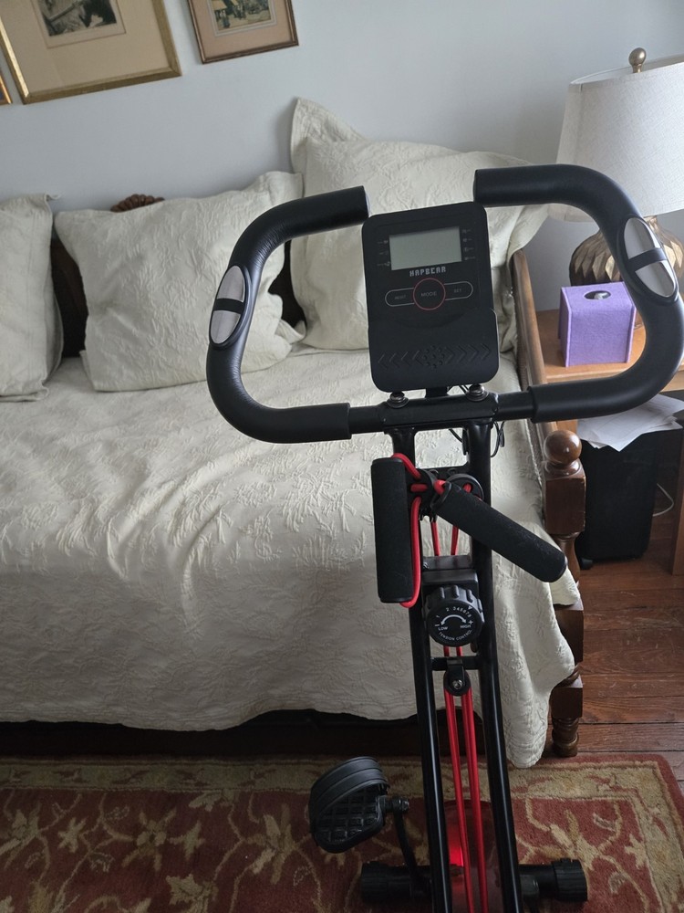 HAPBEAR Folding Upright Exercise Bike