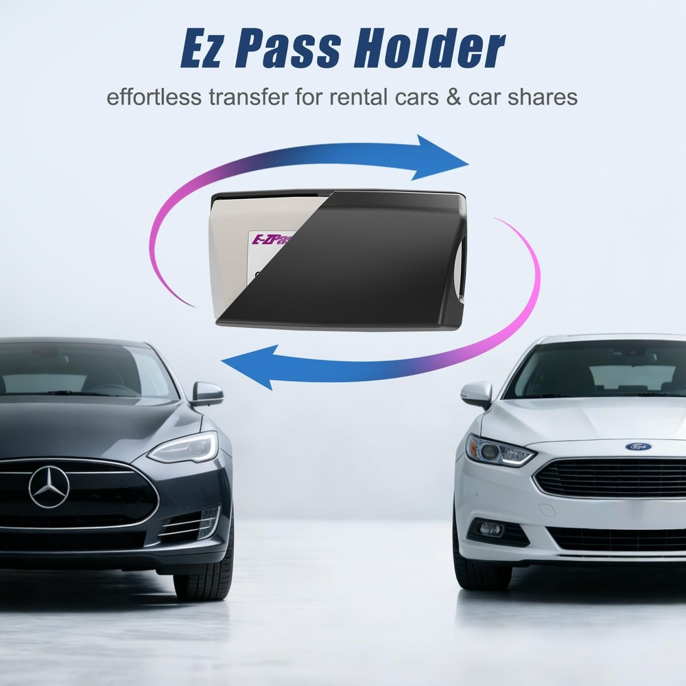 EZ Pass Holder with Super Strong Suction Cups for Windshield. Ezpass Holder T