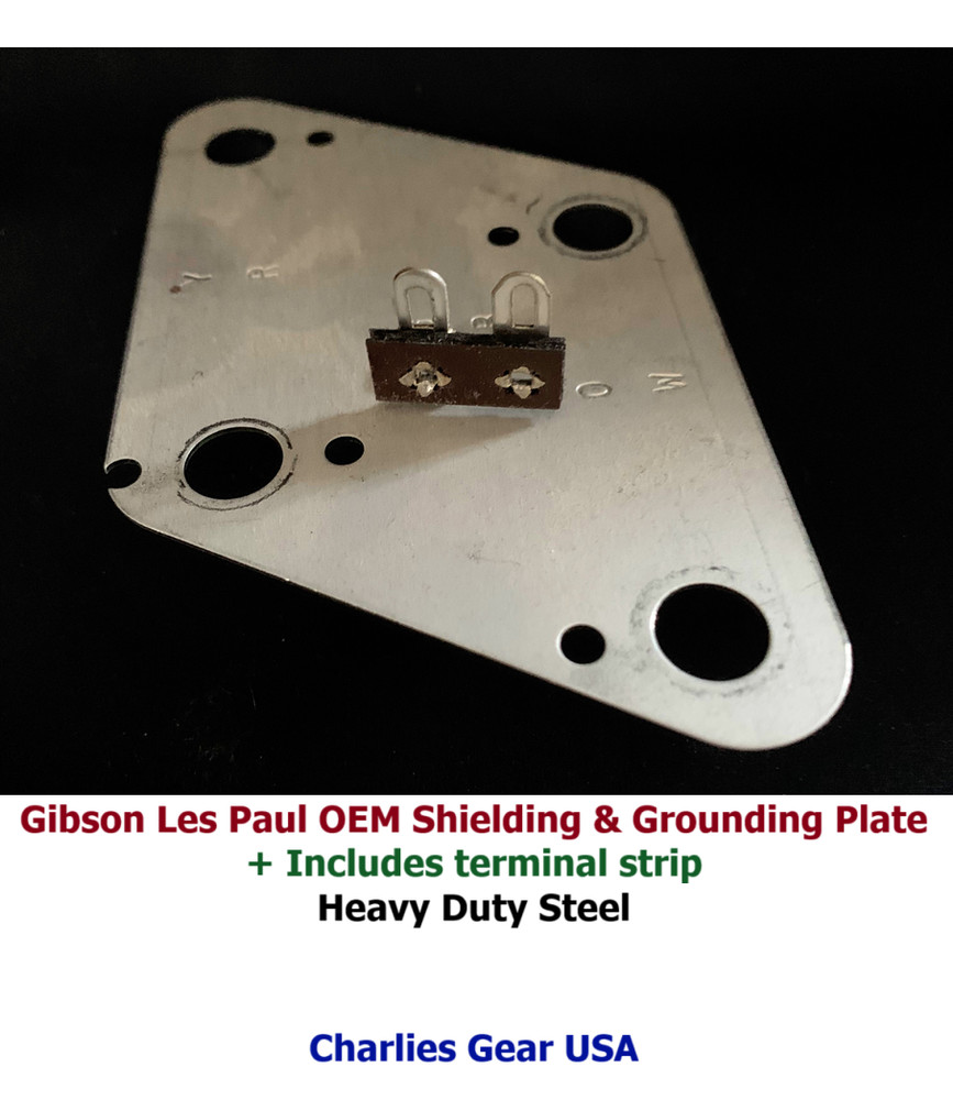 Gibson Les Paul OEM Shielding & Grounding Control Plate w/ terminal