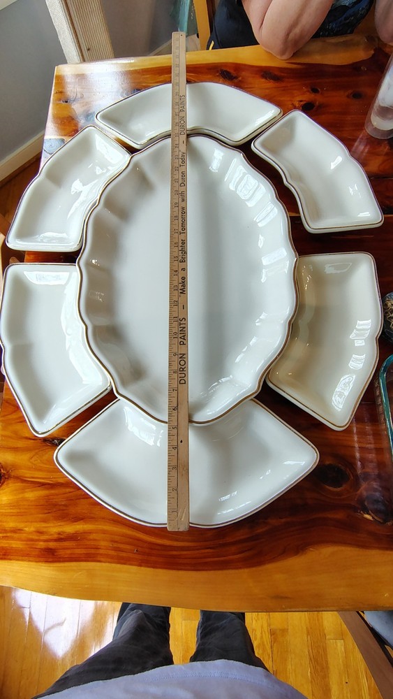 Vintage Culinary Essentials CWC Italy Platter Serving Set 7 pieces