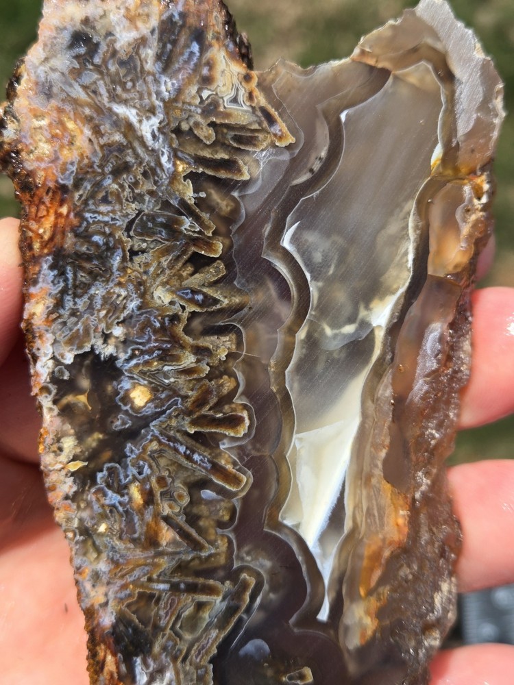 Turkish Agate Slab Slice Lapidary Unique