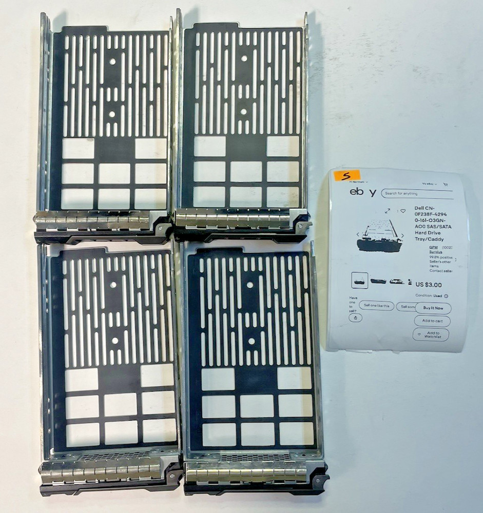 MISC SERVER HD TRAYS MIXED LOT