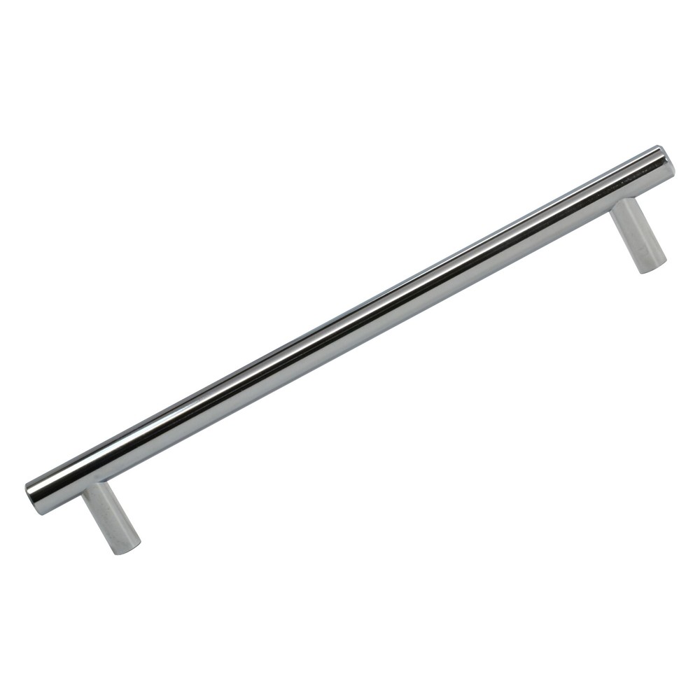 25x Signature Euro Style 7-9/16" Centers Solid Chrome Cabinet Handle Pull 9-1/8"