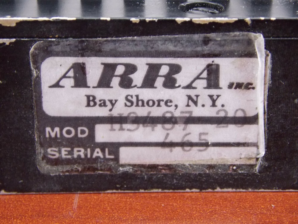 ARRA VARIABLE ATTENUATOR CALIBRATOR MODEL H3487-20