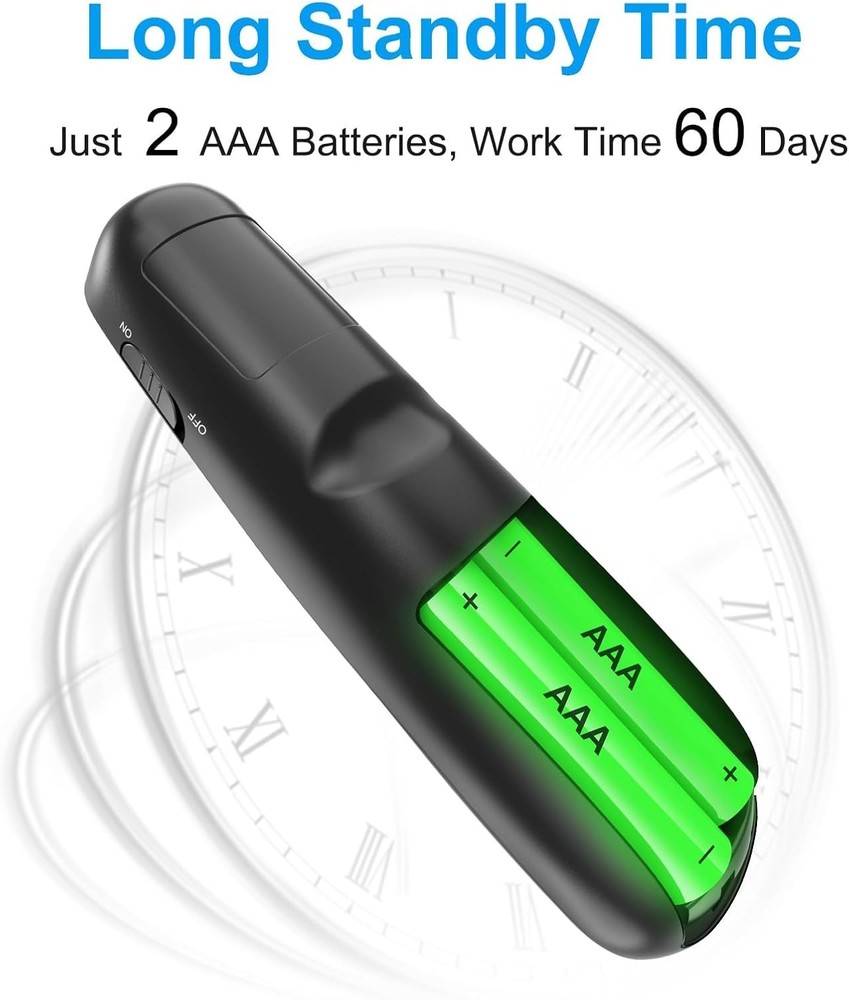 Professional Wireless Presenter Remote with Ergonomic Grip – Long Range Control