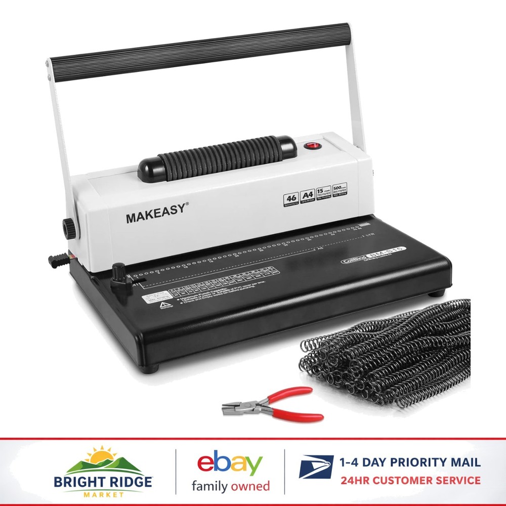 Professional Coil Binding Machine with Adjustable Margin for Multiple Sizes