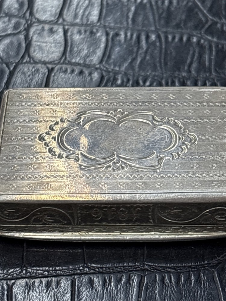 Antique Sterling Silver 1816 Snuff Box