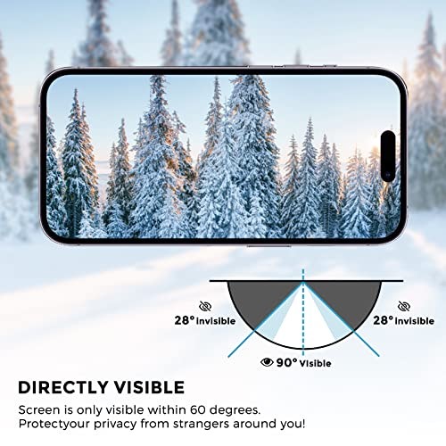 iPhone 15 / iPhone 14 pro Privacy Screen Protector - Privacy protector for