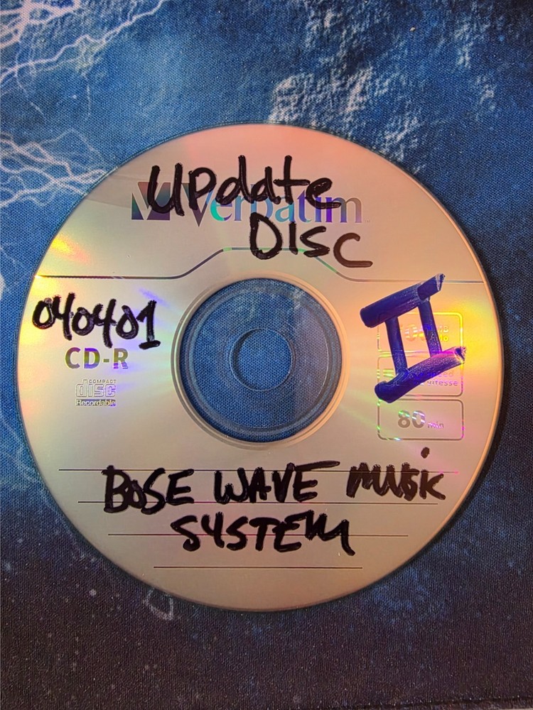 Bose Wave Music System II Update Disc Latest Firmware, fix PLEASE UPDATE error