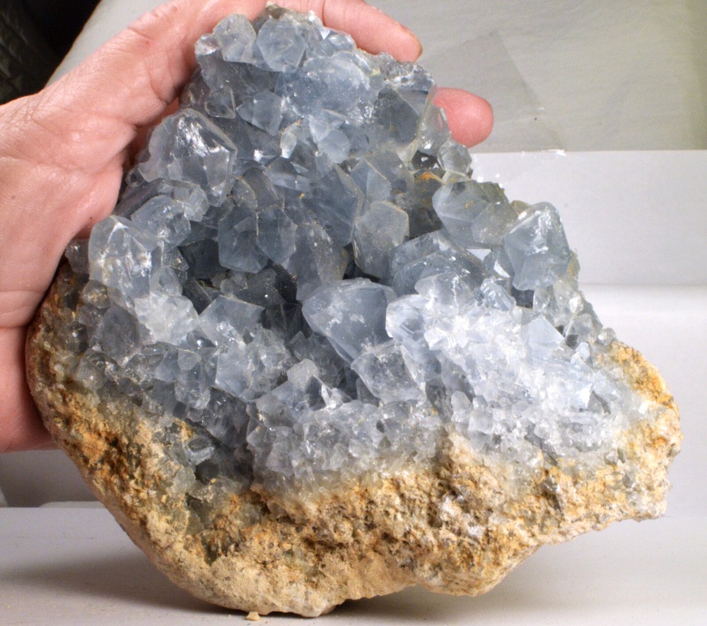#7225 Celestine [Celestite] - Madagascar - Large Decorator Piece - Over 4  Pound