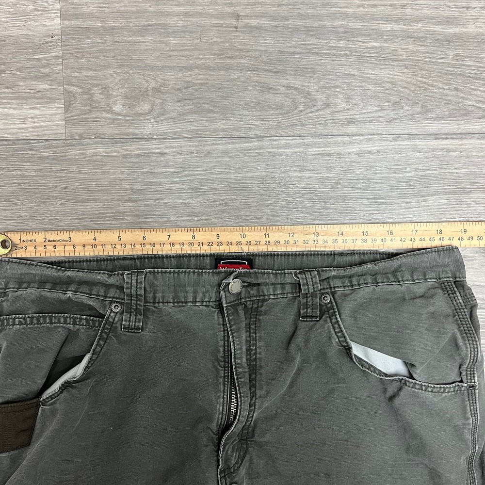 Wrangler Riggs Work Pants Men 37x31 Army Green Chore Ripstop Tactical Technical