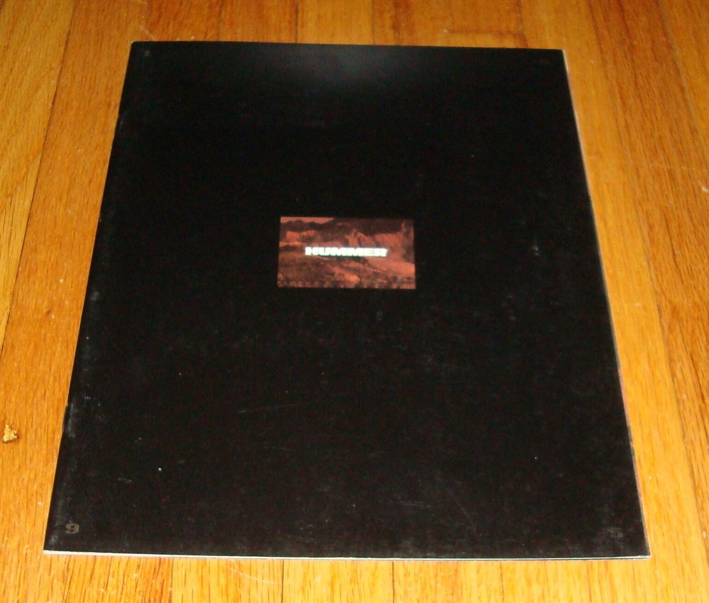 Original 1995 Hummer Sales Brochure Catalog