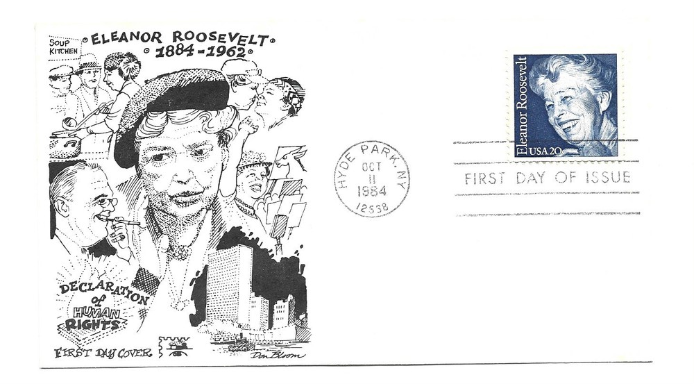 2105 Eleanor Roosevelt, Don Bloom FDC