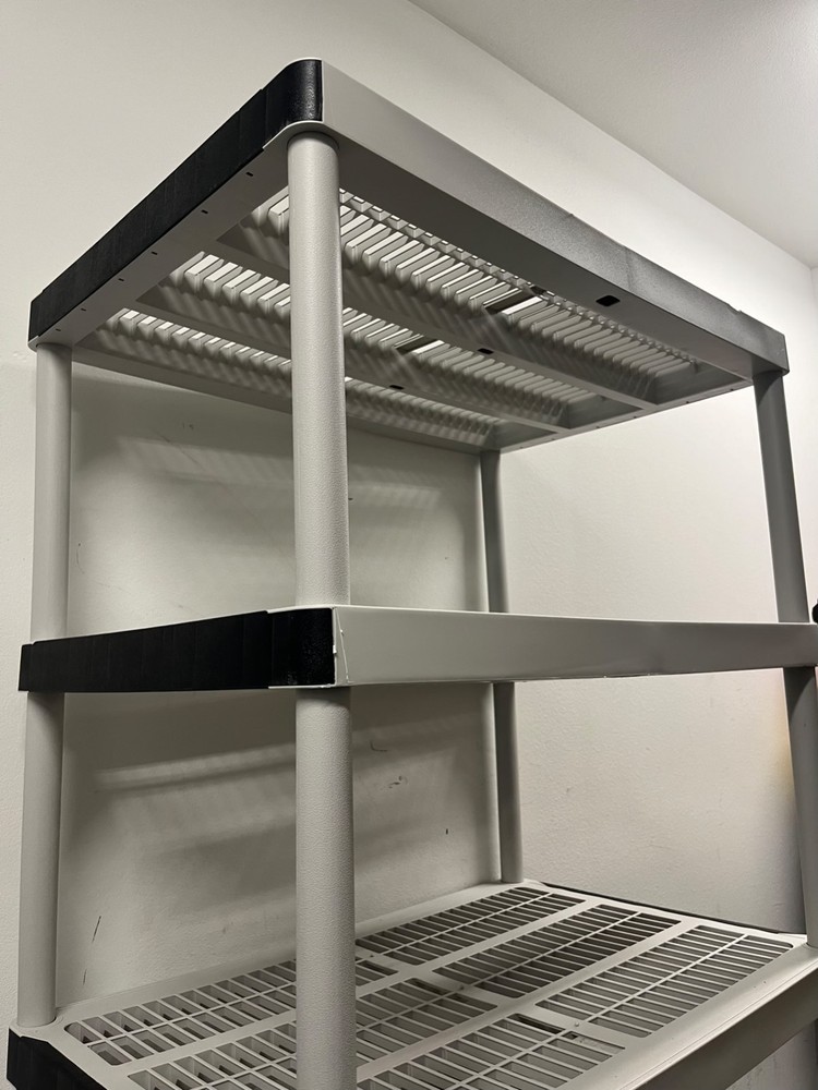 5-Tier Easy Assembly Multi-Purpose Plastic Storage Shelving Unit